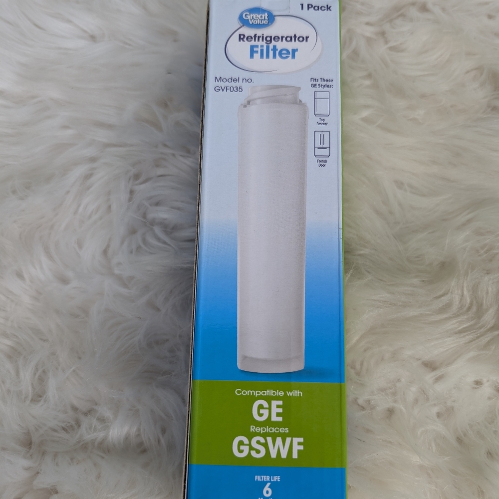 Refrigerator water filter GSWF for GE type, one size, white